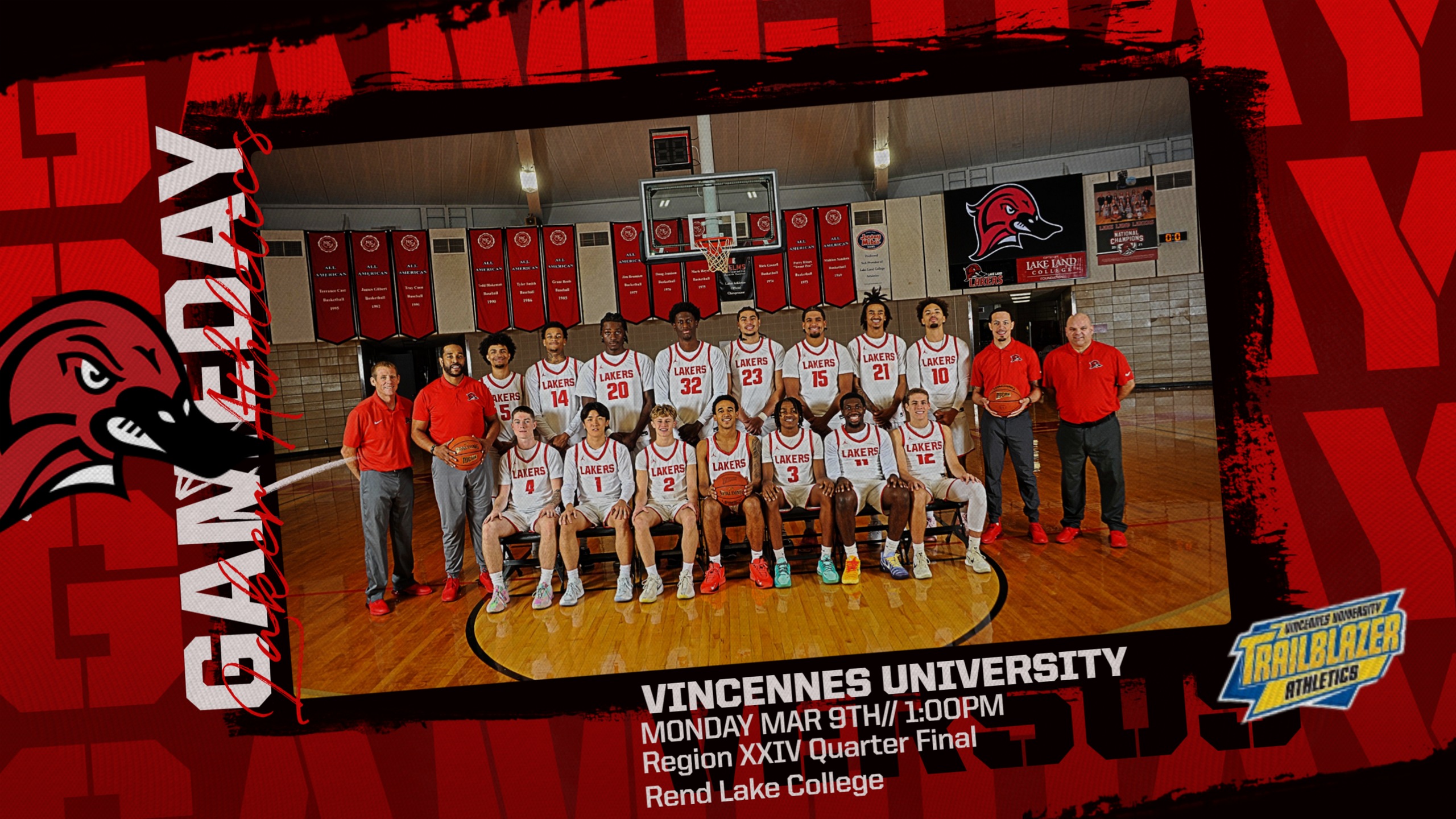 Quarter Final Region XXIV Match-up Between the Lakers and Trailblazers of VU today at 1:00pm