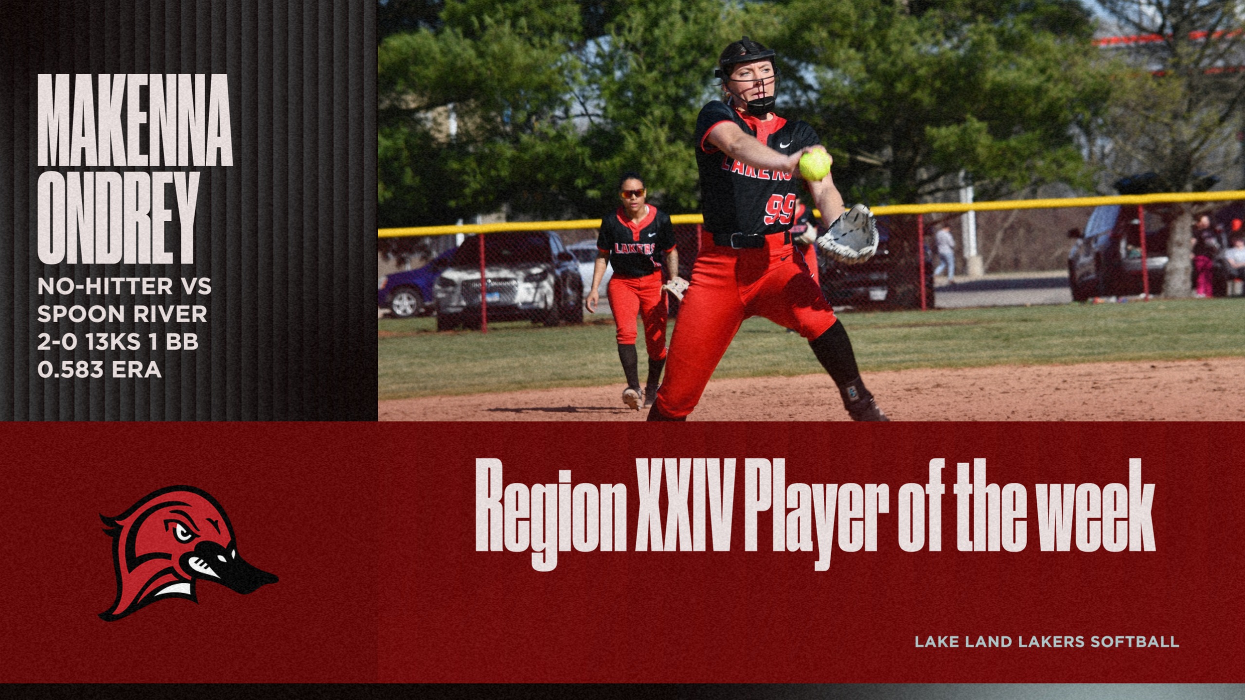 Mckenna Ondrey Named Region XXIV Player of the Week